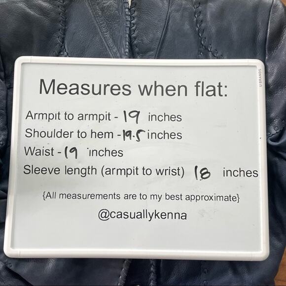 Gossamer Wings Navy Blue Vintage Leather Jacket Tank 2 Set Beaded Navajo Fringe - Picture 12 of 15